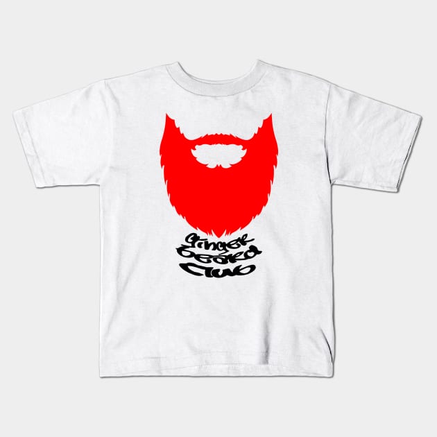 ginger beard club Kids T-Shirt by thehollowpoint